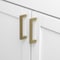 Gliderite Hardware 3-3/4 in. Center to Center Solid Square Bar Pull Satin Gold 21683-96-SG-1 - alternate 2